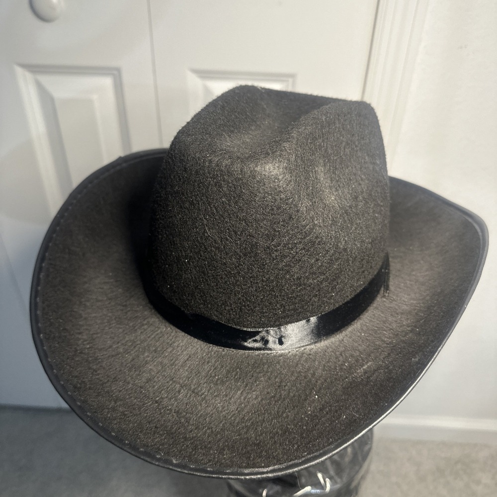 Black Western Cowboy Cowgirl Hat One Size